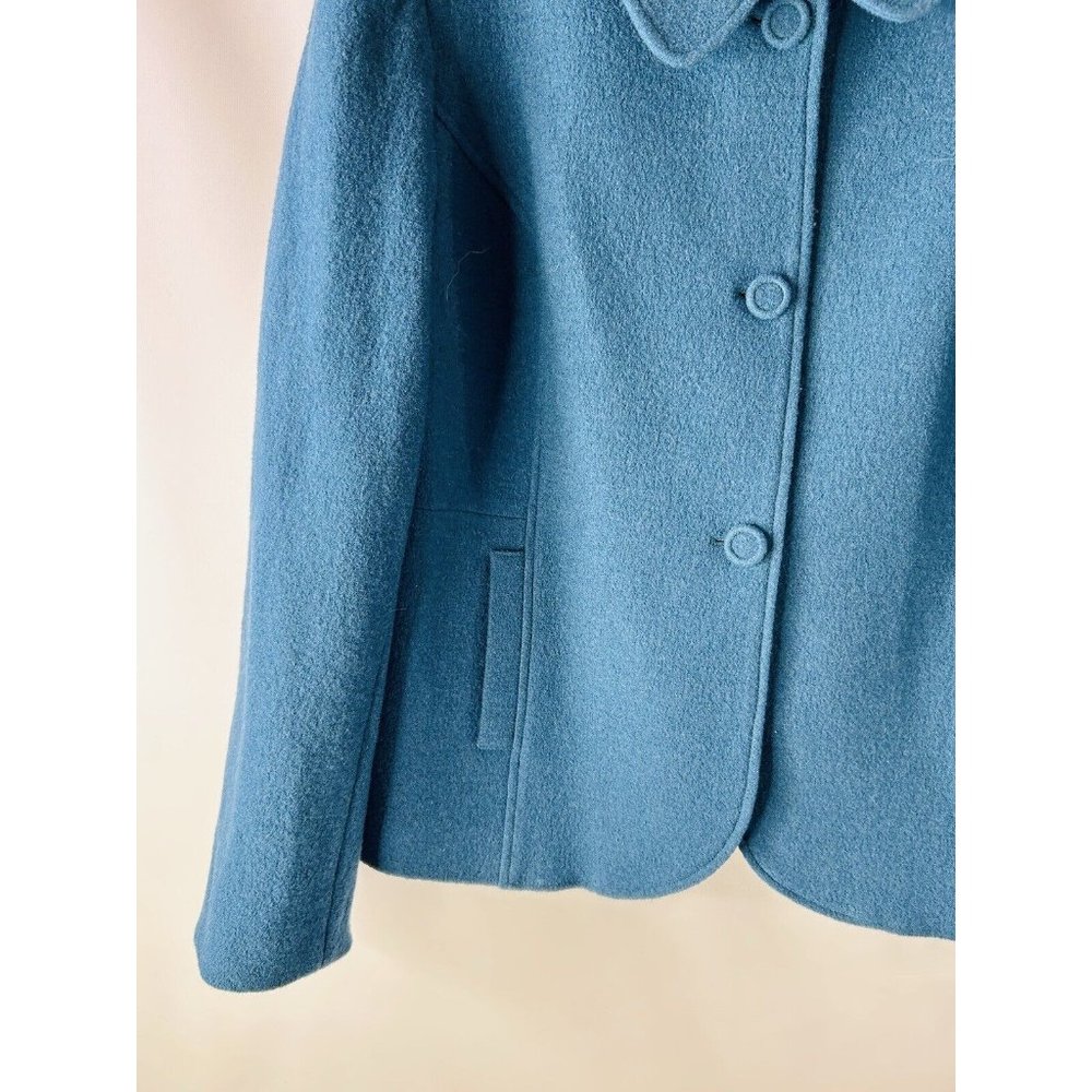 Pendleton Worsted Wool Peter Pan Collar Jacket Bl… - image 3